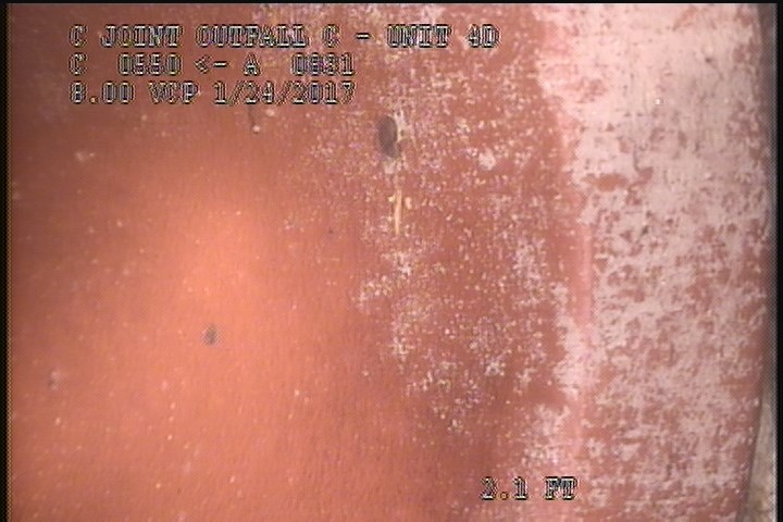 Surface Spalling, from 08 to 04 o'clock, within 8 inches of joint: YES