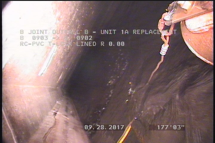 General Observation - PIPE DROPS DOWN - APPERAS SMALLER OR SIPHON EFFECT