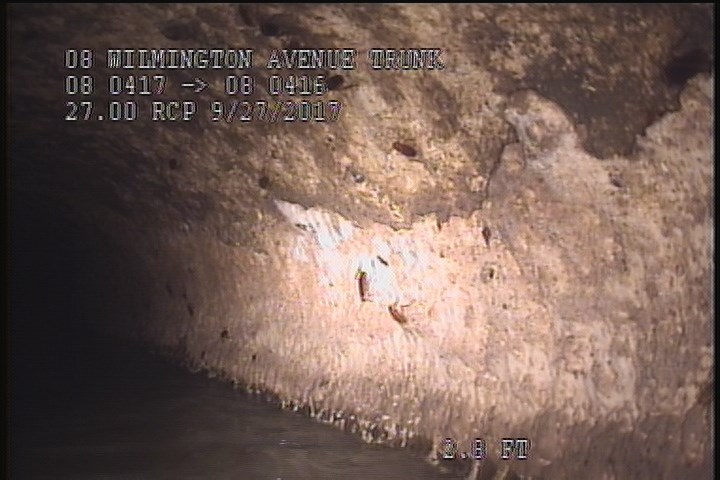 Surface Spalling, from 10 to 02 o'clock, within 8 inches of joint: YES, Start
