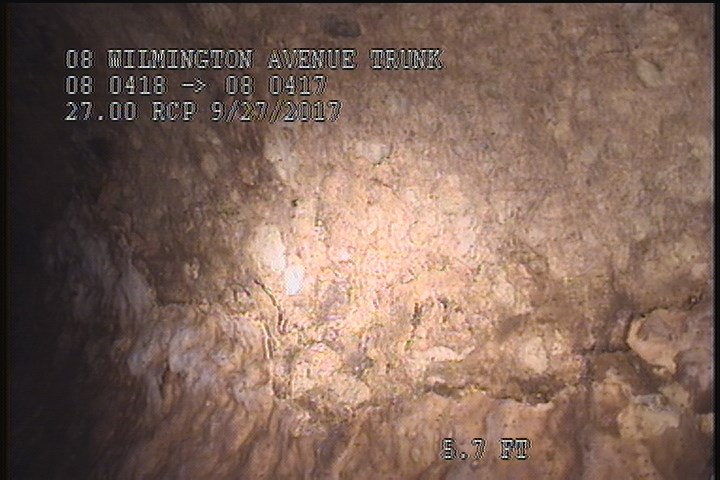 Surface Spalling, from 10 to 02 o'clock, within 8 inches of joint: YES, Start