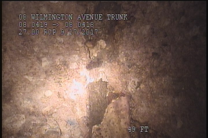 Surface Spalling, from 10 to 02 o'clock, within 8 inches of joint: YES, Start