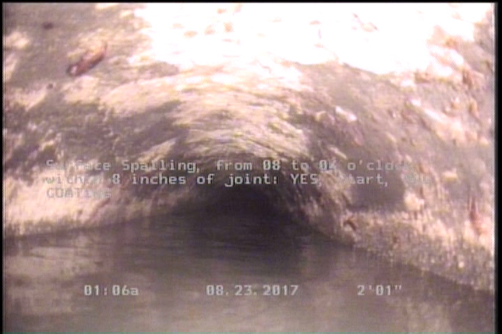 Surface Spalling, from 08 to 04 o'clock, within 8 inches of joint: YES, Start - MAG COATING
