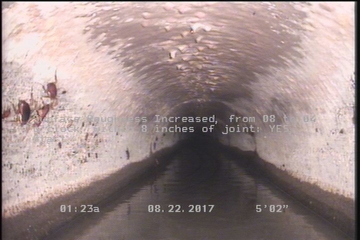 Surface Roughness Increased, from 08 to 04 o'clock, within 8 inches of joint: YES, Start