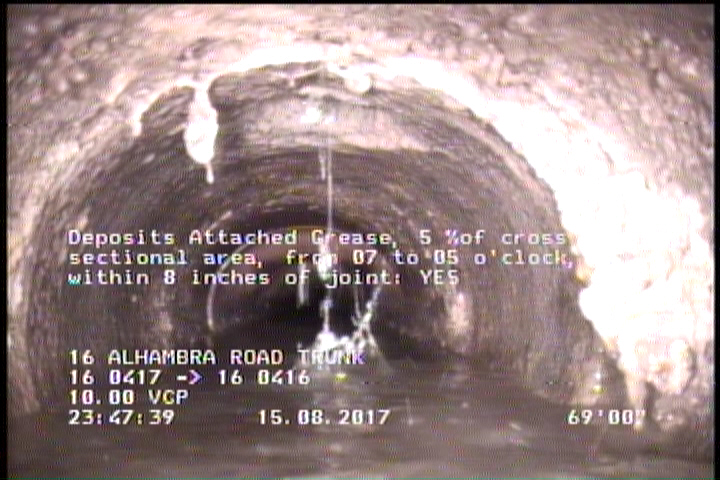 Deposits Settled Other, 15 %of cross sectional area, at 06 o'clock, , within 8 inches of joint: YES, Start