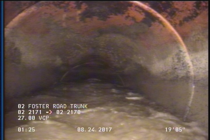 Survey Abandoned - VIEW OF THE D/S SIPHON FROM U/S MH