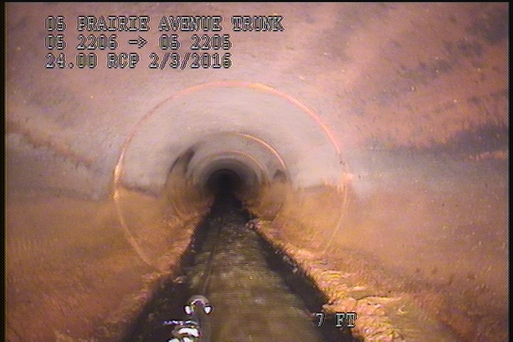 Deposits Attached Grease, 5 %of cross sectional area, from 04 to 08 o'clock, , within 8 inches of joint: YES, Start