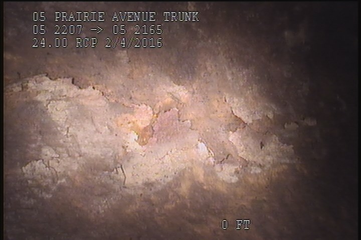 Surface Spalling, from 07 to 05 o'clock, within 8 inches of joint: YES, Start - LAIYANCE COAT PEELING BLISTERING