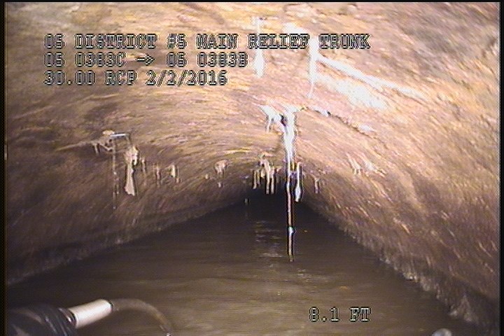 Upstream Manhole, Survey Begins - 9:58 AM