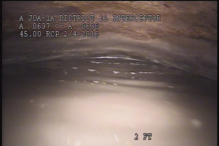 Downstream Manhole, Survey Begins - 11:30 AM