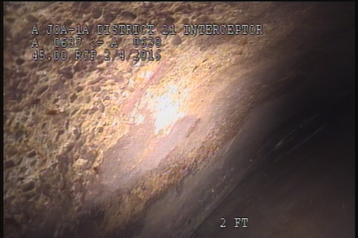 Surface Spalling, from 10 to 02 o'clock, within 8 inches of joint: NO