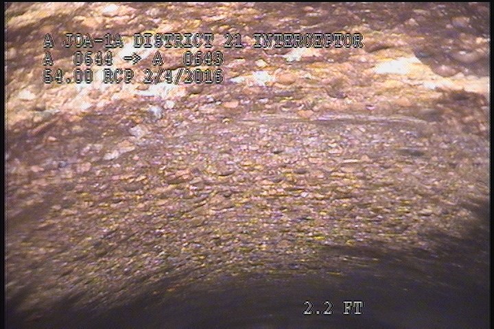 Surface Spalling, from 10 to 02 o'clock, within 8 inches of joint: NO