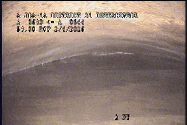 Survey Abandoned - VIEW OF THE UPLEG PIPE OF THE D/S SIPHON