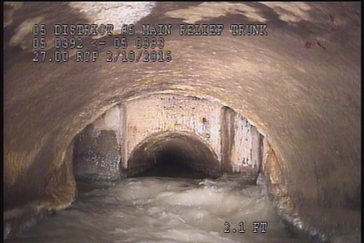 Downstream Manhole, Survey Ends - ABLE TO SEE MH. 393