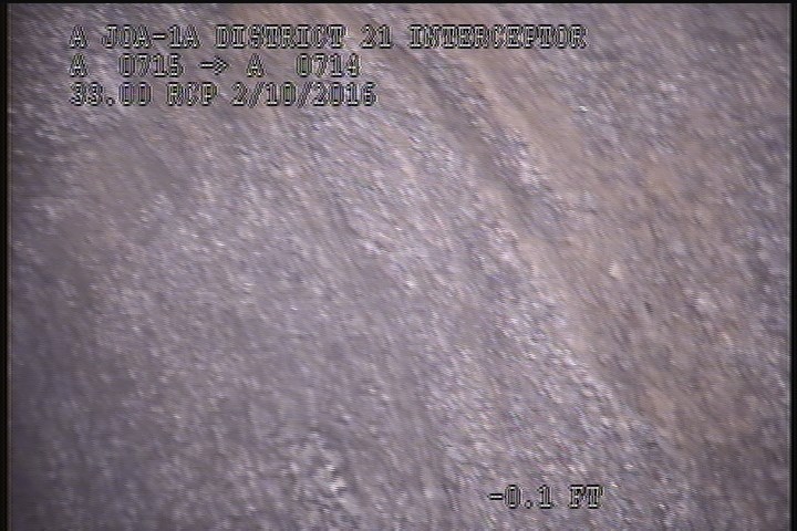 Surface Spalling, from 10 to 02 o'clock, within 8 inches of joint: YES