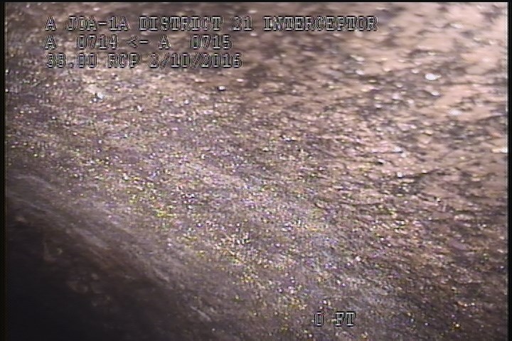Surface Spalling, from 09 to 03 o'clock, within 8 inches of joint: YES - LAITANCE COAT SWOLLEN