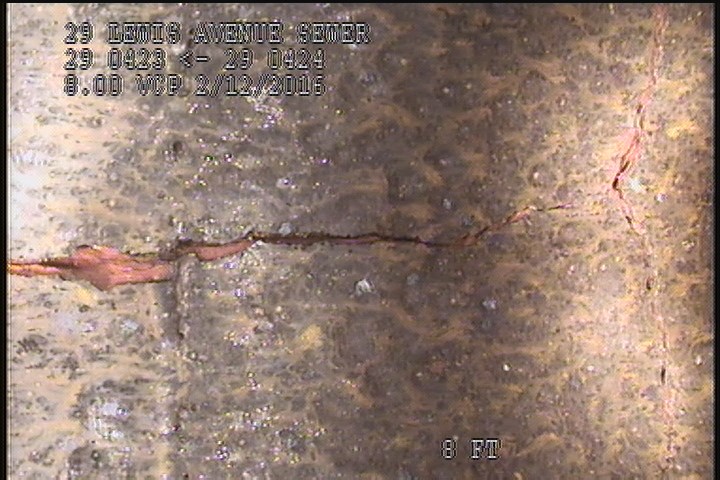 Crack Multiple, from 08 to 03 o'clock, within 8 inches of joint: YES