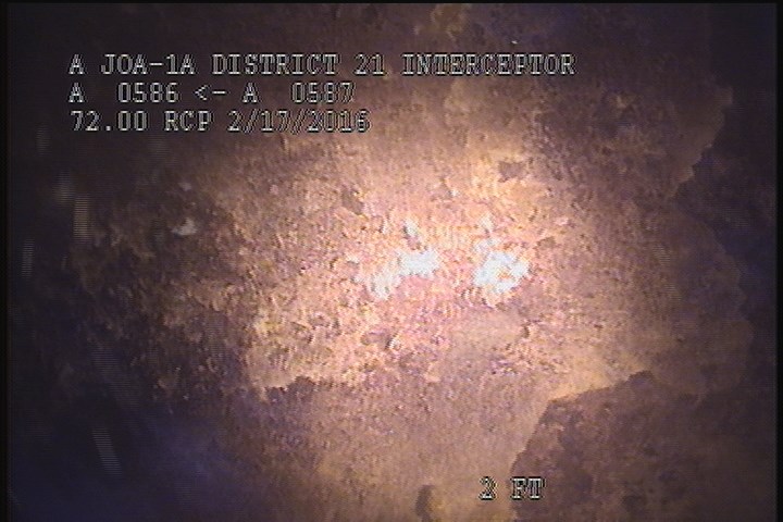 Surface Spalling, from 10 to 02 o'clock, within 8 inches of joint: NO