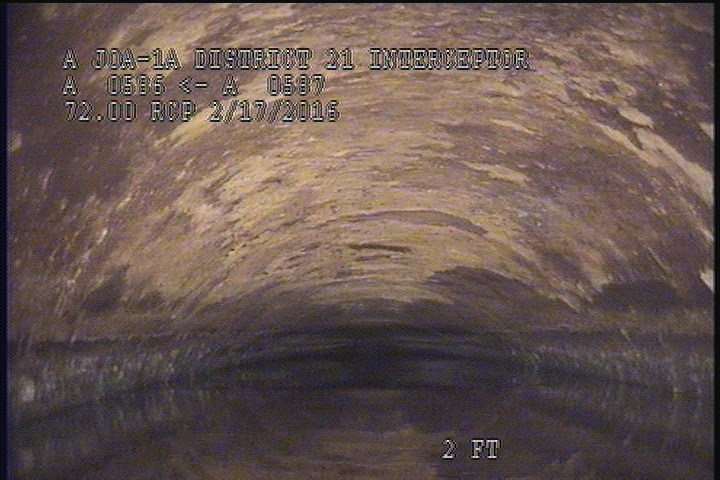 Survey Abandoned - VIEW OF THE UPLEG PIPE OF THE D/S SIPHON