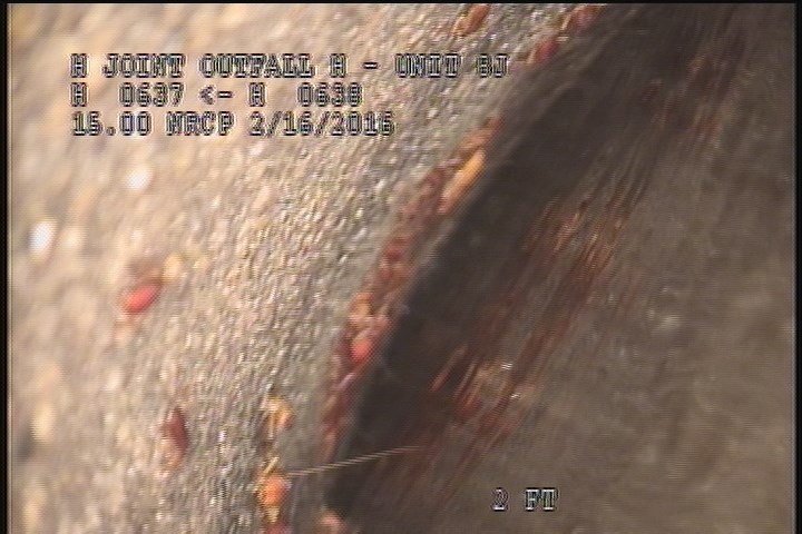 Survey Abandoned - VIEW OF THE UPLEG PIPE OF THE D/S SIPHON