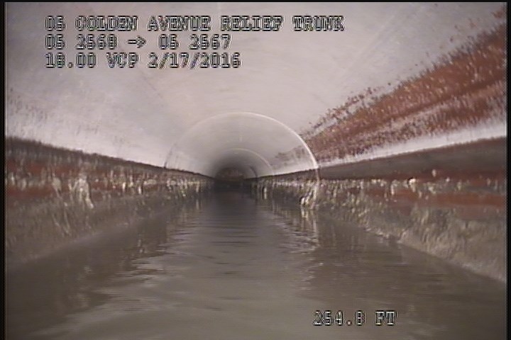 Water Mark, 50 %of cross sectional area