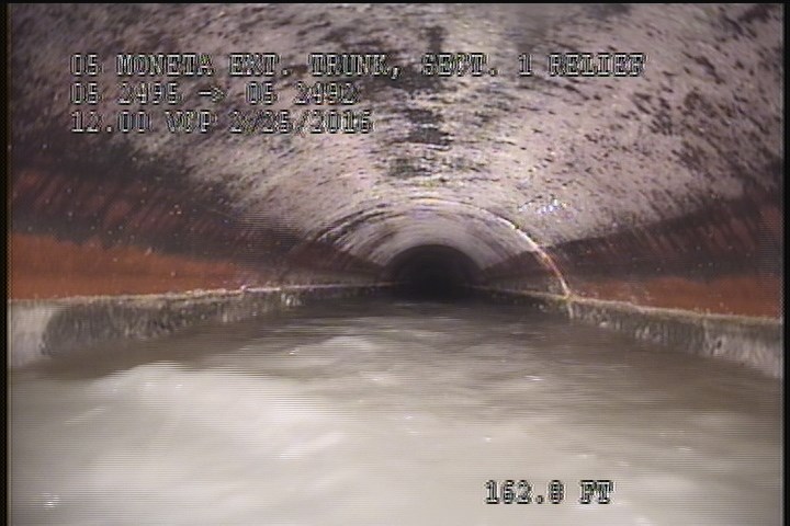 Upstream Manhole, Survey Begins - 12:54 PM