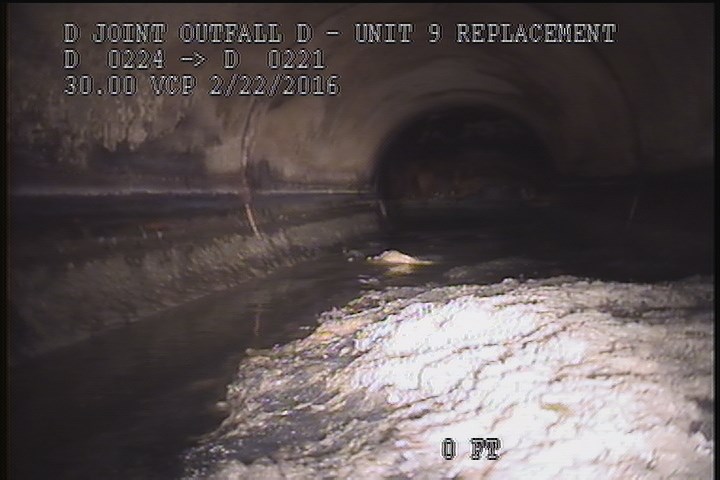 Deposits Settled Other, 15 %of cross sectional area, from 04 to 08 o'clock, , within 8 inches of joint: NO, Start - SLUDGE