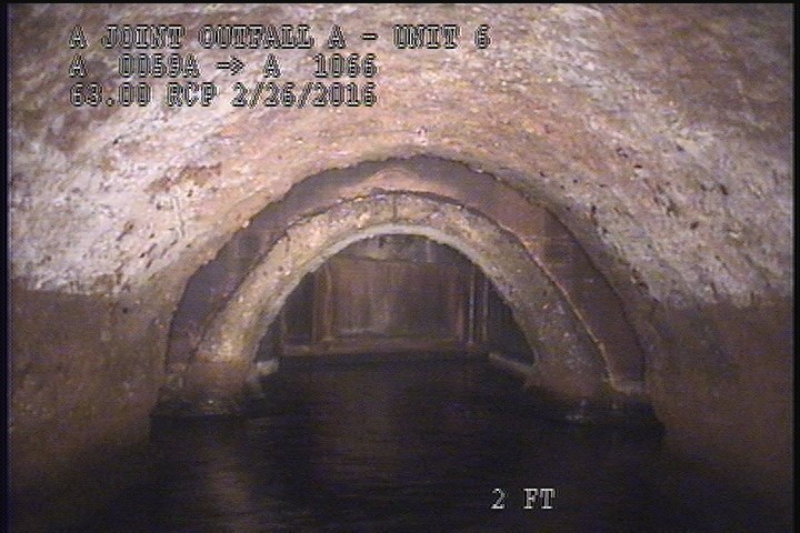Upstream Manhole, Survey Ends - ABLE TO ZOOM IN D/S TO MH. A 1066