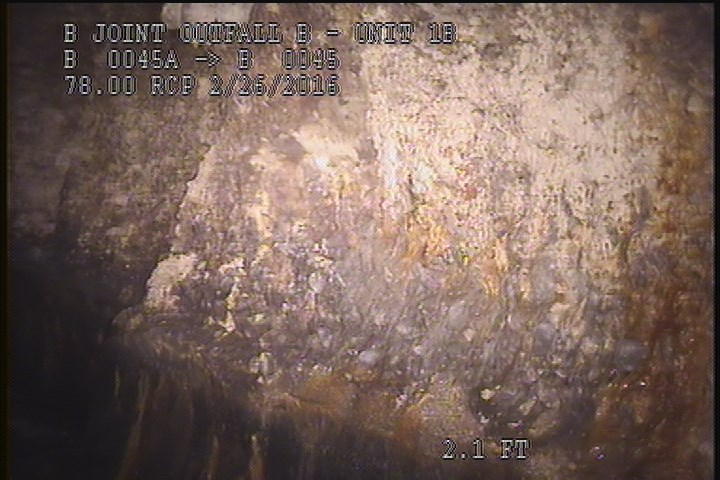 Surface Spalling, from 02 to 10 o'clock, within 8 inches of joint: NO