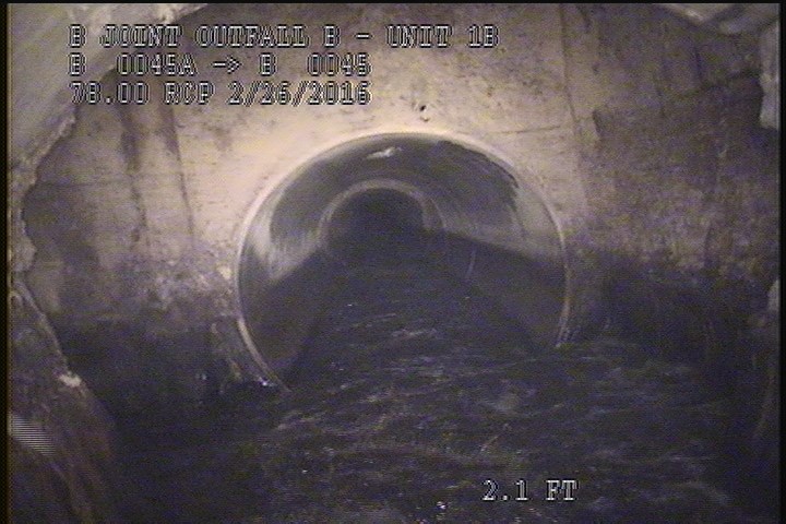 Upstream Manhole, Survey Ends - ABLE TO SEE MH. B 45