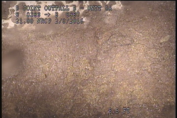 Surface Spalling, from 09 to 03 o'clock, within 8 inches of joint: YES, Start - SWOLLEN BLISTERING LAITANCE COAT