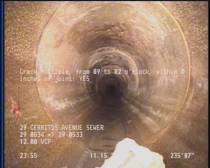 Crack Multiple, from 09 to 02 o'clock, within 8 inches of joint: YES