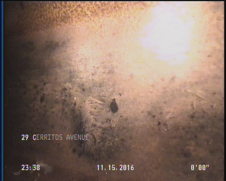 Deposits Attached Grease, 5 %of cross sectional area, from 05 to 07 o'clock, , within 8 inches of joint: YES, Start