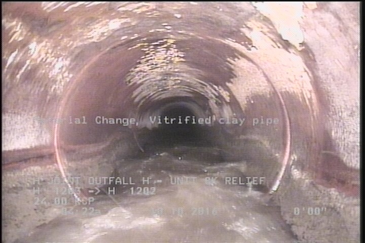 Material Change, Vitrified clay pipe