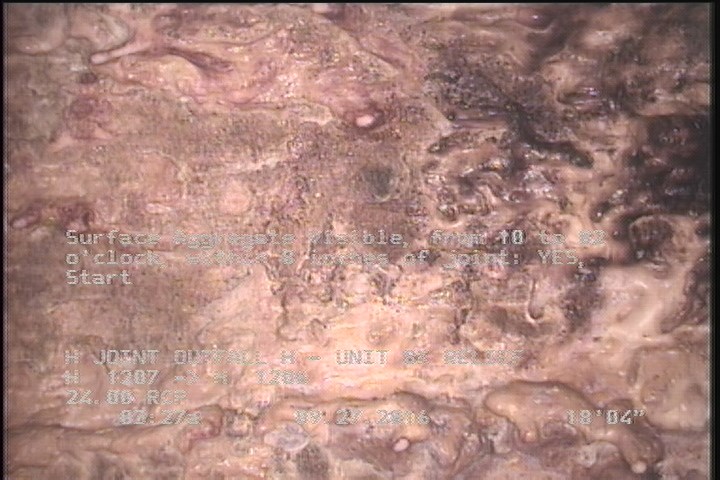 Surface Aggregate Visible, from 10 to 02 o'clock, within 8 inches of joint: YES, Start