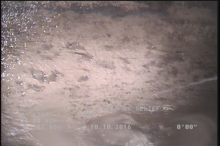 Deposits Attached Grease, 5 %of cross sectional area, from 03 to 09 o'clock, , within 8 inches of joint: YES, Start