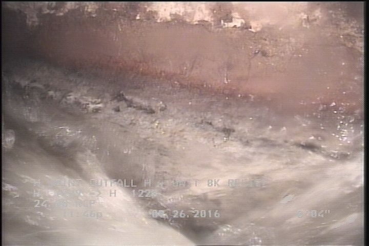 Deposits Attached Grease, 5 %of cross sectional area, from 03 to 09 o'clock, , within 8 inches of joint: YES, Start