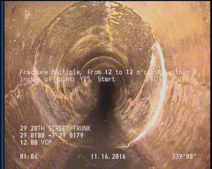 Fracture Multiple, from 12 to 12 o'clock, within 8 inches of joint: YES, Start