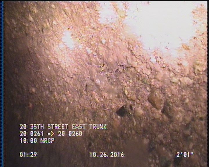 Surface Aggregate Projecting, from 09 to 03 o'clock, within 8 inches of joint: YES, Start