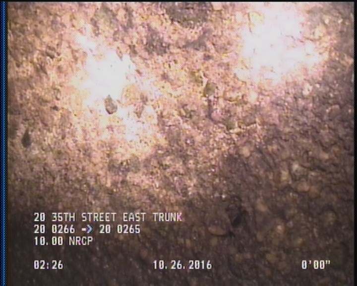 Surface Aggregate Projecting, from 08 to 04 o'clock, within 8 inches of joint: YES, Start
