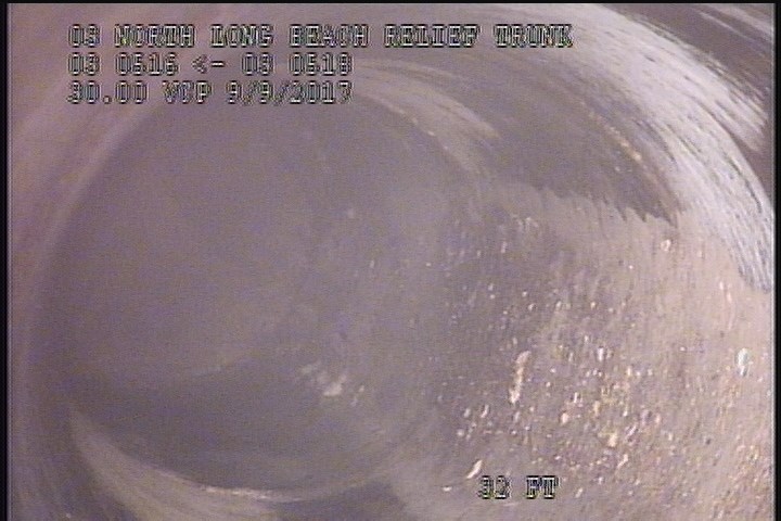 Upstream Manhole, Survey Ends - 8:10AM (ZOOM TO BULKHEAD)