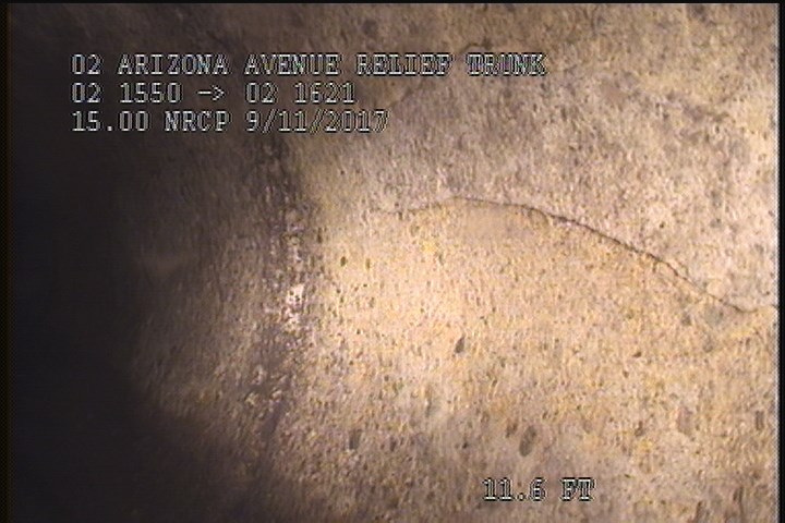 Surface Spalling, from 10 to 02 o'clock, within 8 inches of joint: YES, Start