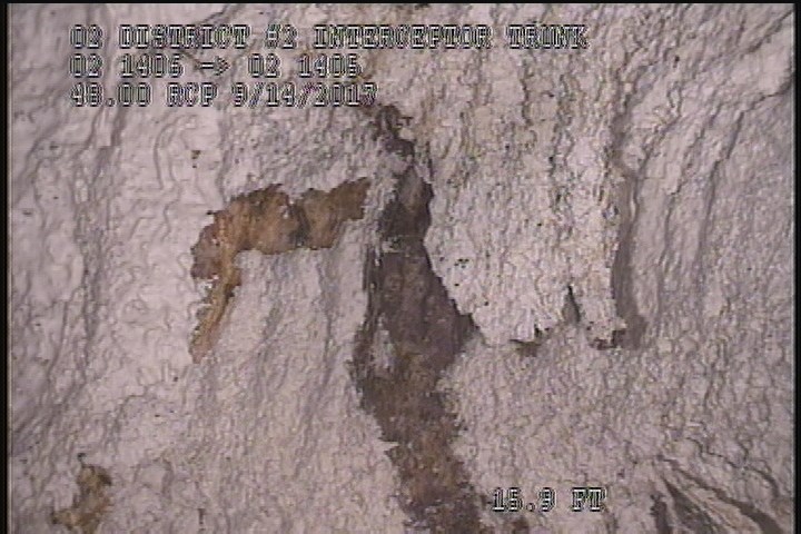 Surface Spalling, from 08 to 04 o'clock, within 8 inches of joint: YES - PEELING CONCRETE UNDER MAG COAT
