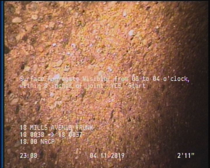 Surface Aggregate Visible, from 08 to 04 o'clock, within 8 inches of joint: YES, Start