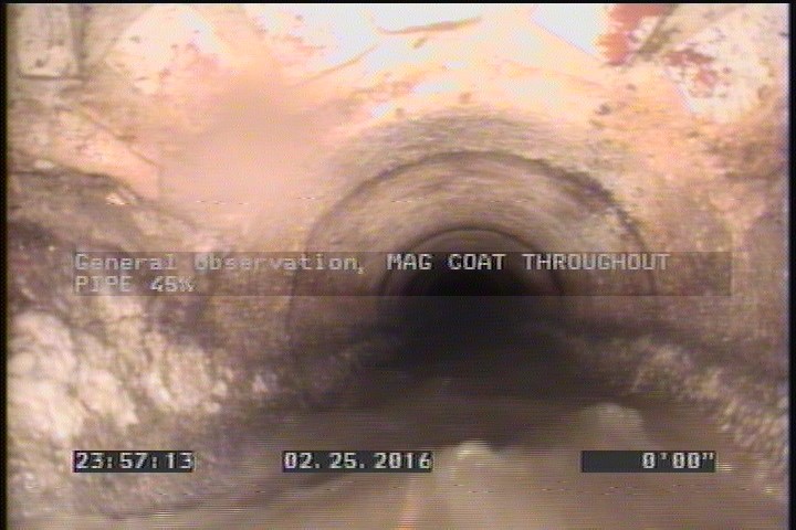 General Observation - MAG COAT THROUGHOUT PIPE 45%