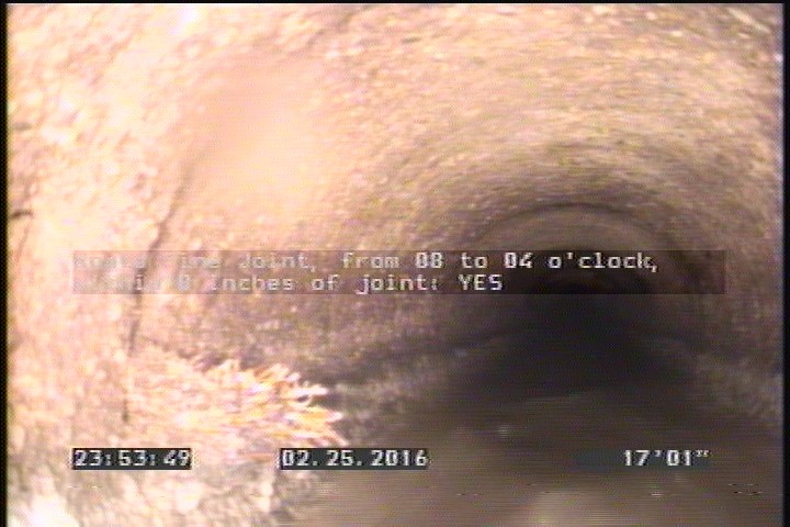 Roots Fine Joint, from 08 to 04 o'clock, within 8 inches of joint: YES