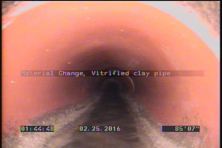 Material Change, Vitrified clay pipe