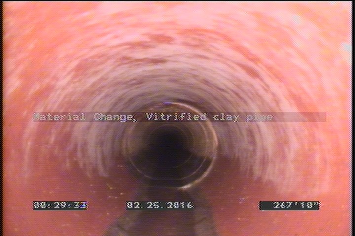Material Change, Vitrified clay pipe