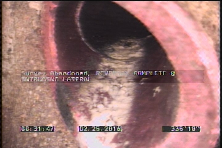 Survey Abandoned - REVERSAL COMPLETE @ INTRUDING LATERAL