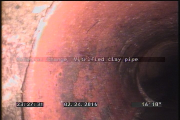 Material Change, Vitrified clay pipe