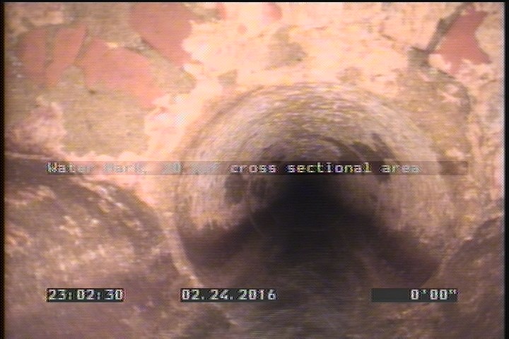 Water Mark, 20 %of cross sectional area